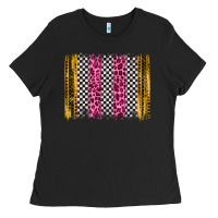 Black race leopard brush stroke Ladies Tee - Artiststas