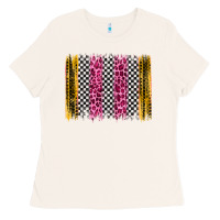 Bone race leopard brush stroke Ladies Tee - Artiststas