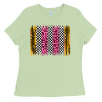 Matcha race leopard brush stroke Ladies Tee - Artiststas