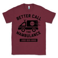 Burgundy wambulance Classic Tee - artisFamous
