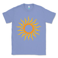 Colony Blue tribal sun Classic Tee - artisFamous