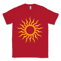 Red tribal sun Classic Tee - artisFamous