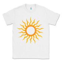 White tribal sun Classic Tee - artisFamous