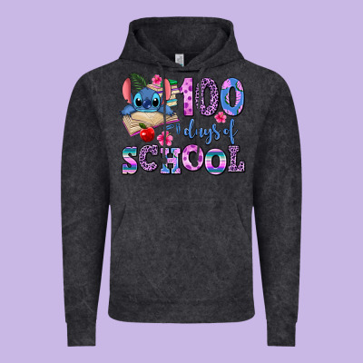 100 Days Of School Vintage Hoodie Designed By Adodesignshop