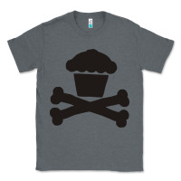 Charcoal Heather johnny cupcakes funny skull Classic Tee - artisFamous