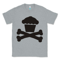 Heather Grey johnny cupcakes funny skull Classic Tee - artisFamous
