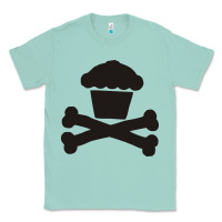 Seafoam johnny cupcakes funny skull Classic Tee - artisFamous