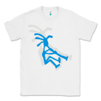 White kokopeli funny Classic Tee - artisFamous
