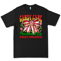 Black Candy Cane Christmas Club Premium Tee - CowhideDigitalArt
