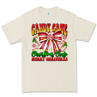Bone Candy Cane Christmas Club Premium Tee - CowhideDigitalArt