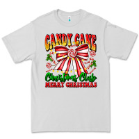 Dove Grey Candy Cane Christmas Club Premium Tee - CowhideDigitalArt