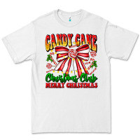 White Candy Cane Christmas Club Premium Tee - CowhideDigitalArt