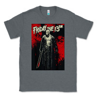Charcoal Heather friday the 13th jason drip Classic Tee - artisFamous