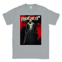 Heather Grey friday the 13th jason drip Classic Tee - artisFamous