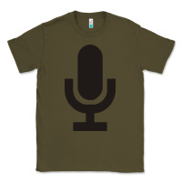 Army Green microphone funny music Classic Tee - artisFamous
