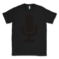 Black microphone funny music Classic Tee - artisFamous