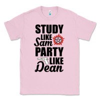 Bubblegum Pink study like sam party like dean Classic Tee - artisFamous