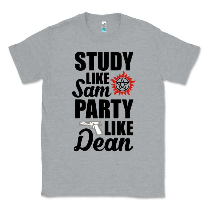 Study Like Sam Party Like Dean Classic Tee by artisFamous | Teevron