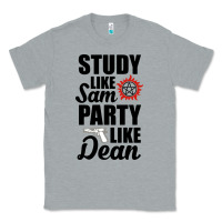 Heather Grey study like sam party like dean Classic Tee - artisFamous