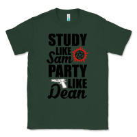 Sports Green study like sam party like dean Classic Tee - artisFamous