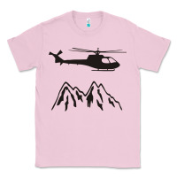 Bubblegum Pink mountain rescue helicopter funny Classic Tee - artisFamous