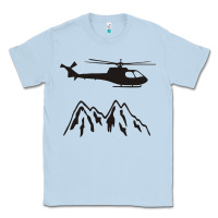 Dusty Blue mountain rescue helicopter funny Classic Tee - artisFamous