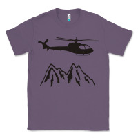 Lavender mountain rescue helicopter funny Classic Tee - artisFamous