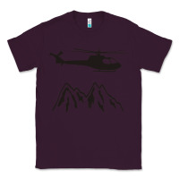 Plum mountain rescue helicopter funny Classic Tee - artisFamous