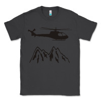 Smoke mountain rescue helicopter funny Classic Tee - artisFamous