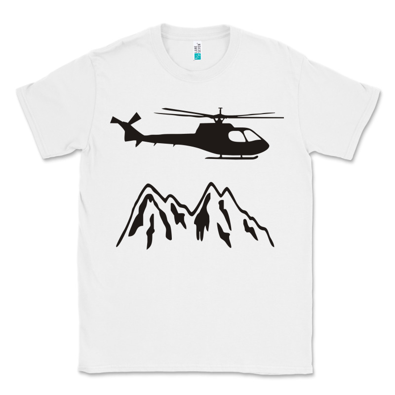 Mountain Rescue Helicopter Funny Classic Tee by artisFamous | Teevron