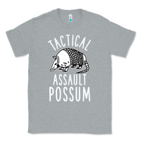 Heather Grey tactical assault possum Classic Tee - artisFamous