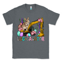 Charcoal Heather Egg Cavator Easter Classic Tee - BundleAndBundleShop