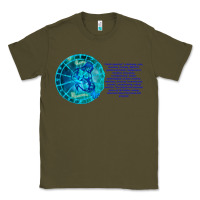 Army Green Aquarius Sign Zodiac Astrology Horoscope T-shirt Classic Tee - artisFamous