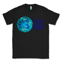 Black Aquarius Sign Zodiac Astrology Horoscope T-shirt Classic Tee - artisFamous