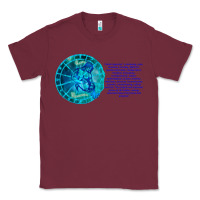Burgundy Aquarius Sign Zodiac Astrology Horoscope T-shirt Classic Tee - artisFamous