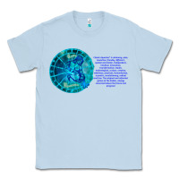 Dusty Blue Aquarius Sign Zodiac Astrology Horoscope T-shirt Classic Tee - artisFamous