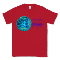 Red Aquarius Sign Zodiac Astrology Horoscope T-shirt Classic Tee - artisFamous
