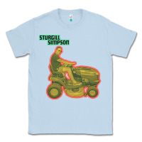 Dusty Blue Sturgill Simpson Tractor Classic Tee - artisFamous