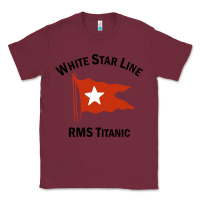 Burgundy white star line (1) Classic Tee - artisFamous