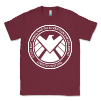 Burgundy agents of shield Classic Tee - artisFamous