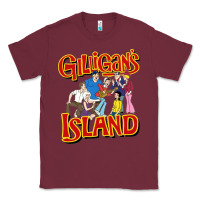 Burgundy gilligan island Classic Tee - artisFamous