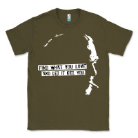 Army Green charles bukowski Classic Tee - artisFamous