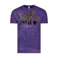 Cloud Purple faith over fear Vintage Tee - CowhideDigitalArt