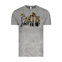 Cloud Rock faith over fear Vintage Tee - CowhideDigitalArt
