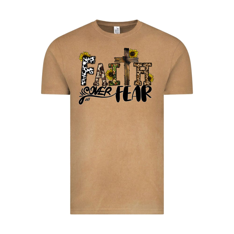 Faith Over Fear Vintage Tee by CowhideDigitalArt | Teevron