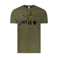 Vintage Olive faith over fear Vintage Tee - CowhideDigitalArt