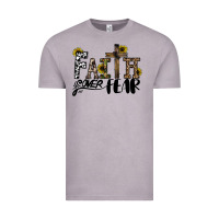Vintage Zinc faith over fear Vintage Tee - CowhideDigitalArt