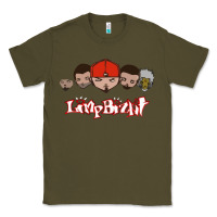 Army Green Limp Bizkit Essential Classic Tee - artisFamous
