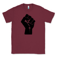 Burgundy fist Classic Tee - artisFamous