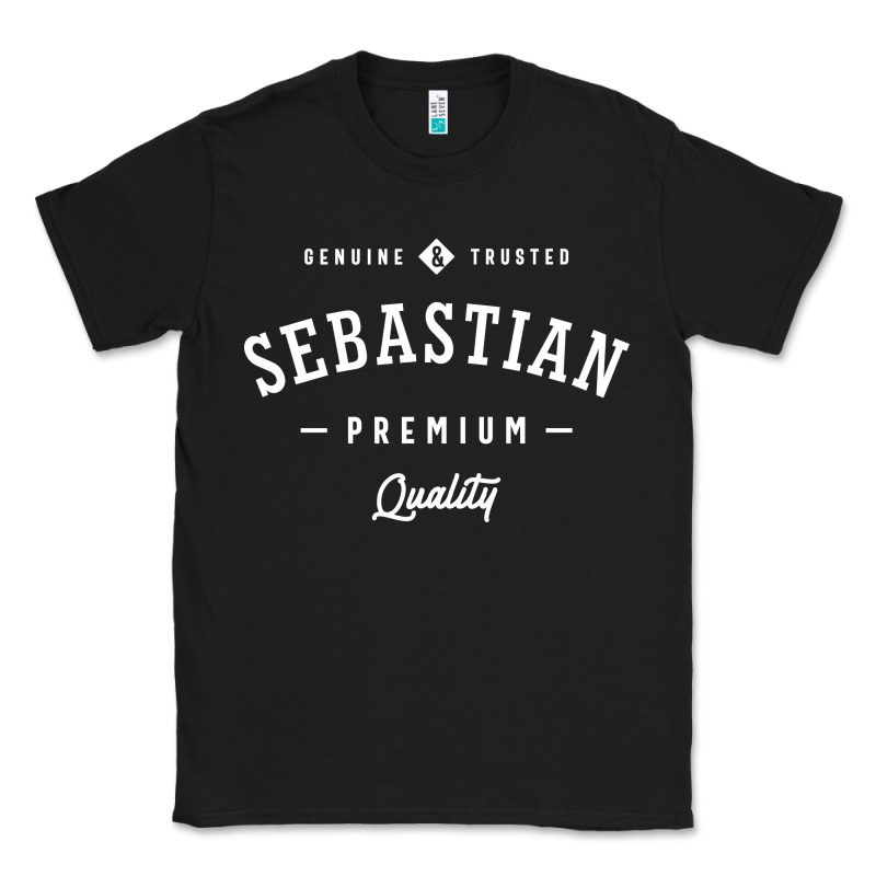 Sebastian Personalized Name Mens Birthday Classic Tee by artisFamous | Teevron
